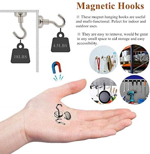 15-Pack Refrigerator Magnetic Set – Brushed Nickel Rust-Proof Fridge Magnets - Image 3
