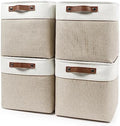 Bagnizer Collapsible Fabric Storage Cubes 11x11 Cube Storage Bins, 4 Pack by Bagnizer