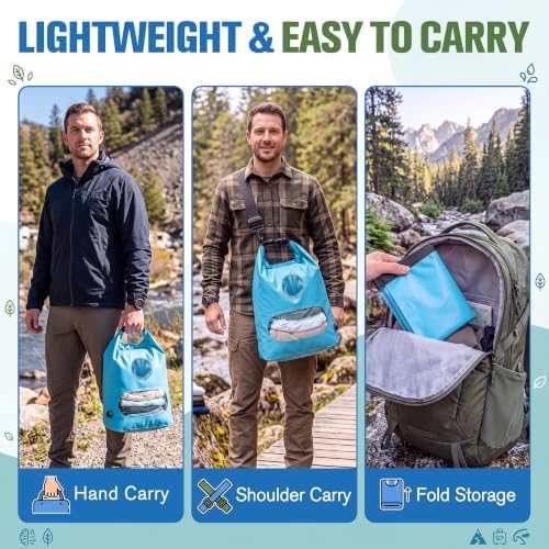 Saillong Portable Travel Washing Machine Bag & Retractable Clothesline - Image 6