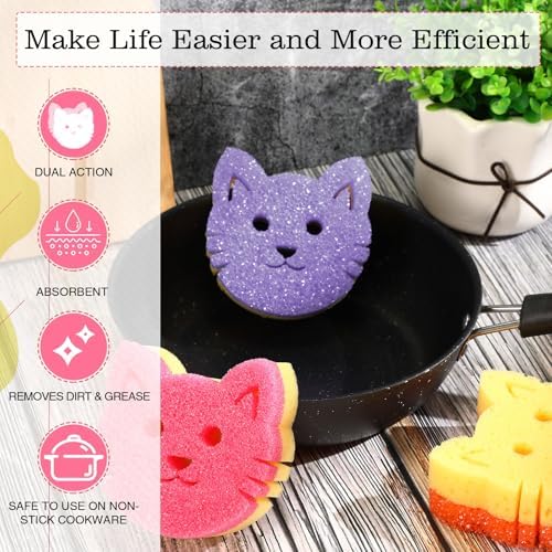 FillTouch Cat 3 Pcs Scrub Sponge - Image 3