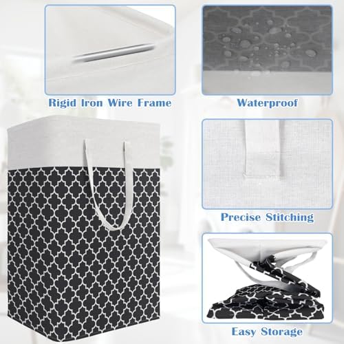 BlissTotes 3-Pack Laundry Basket, Collapsible Laundry Hamper - Image 4