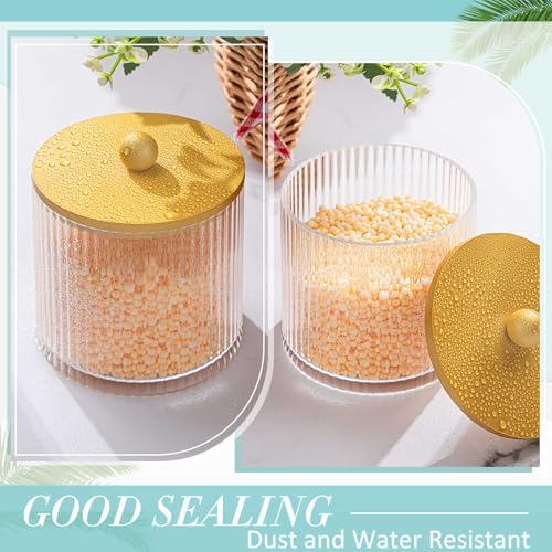 6 Pcs Plastic Holder Dispenser Bathroom Jars - Image 3