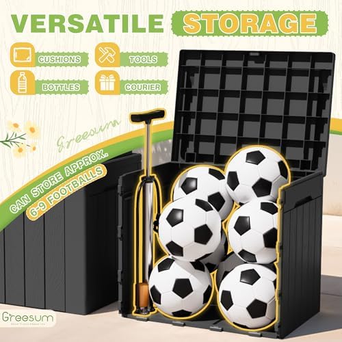 Greesum 31 Gallon Deck Box for Outside, All Weather Outdoor Storage Boxes for - Image 6