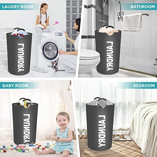 90L Large Laundry Basket, Dirty Clothes Waterproof Laundry Hamper - Image 7