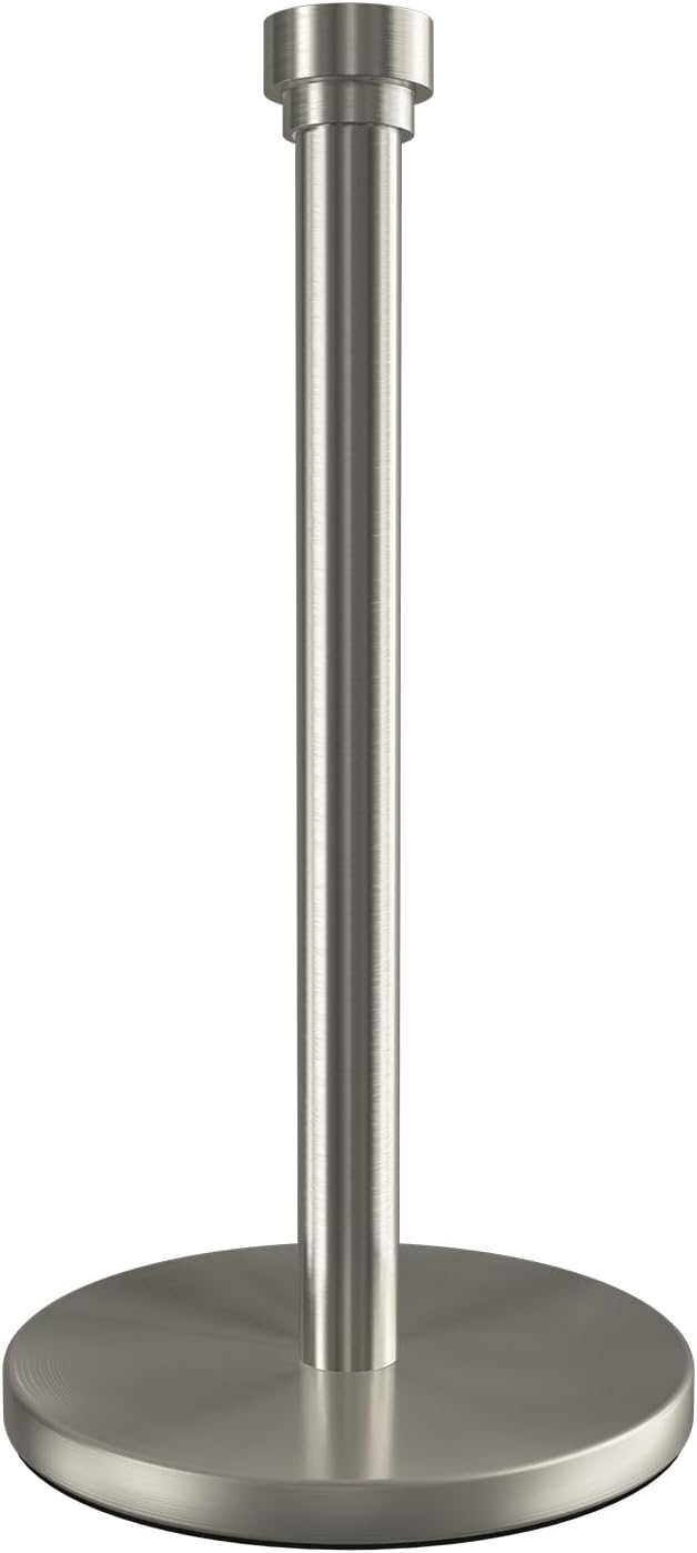 Brushed Nickel Paper Towel Holder Countertop, Freestanding Paper Towel Stand by JRZOO