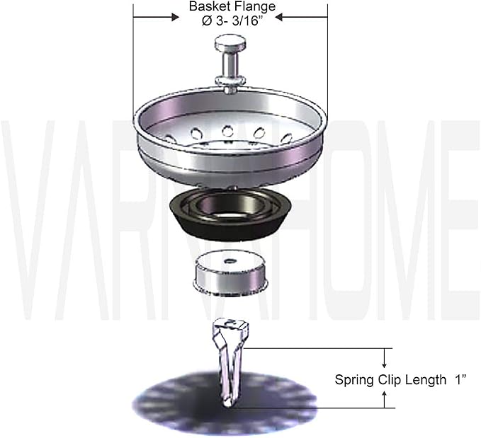 Kitchen Sink Basket Strainer Replacement - Image 4