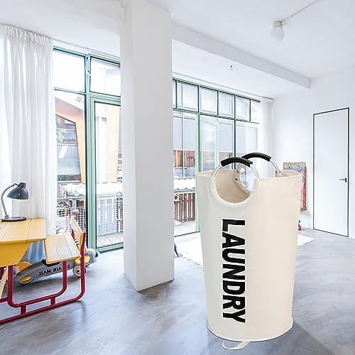 Maxsilan 125L X-Large Laundry Basket Bag, Collapsible Tall Hamper - Image 7