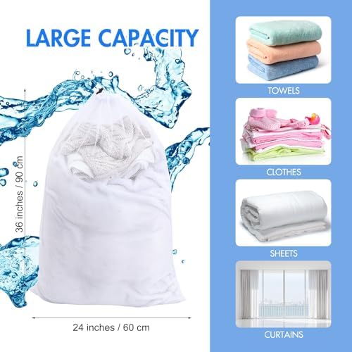 Berlune 30 Pack Large Mesh Laundry Bags - Image 2