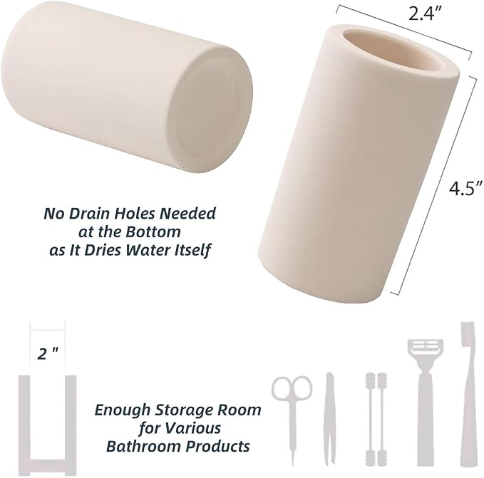 Fast-Drying Diatomite Toothbrush Holder - Image 3