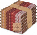 Urban Villa Kitchen Towel Cotton Dish Towel 20”x30” Harvest Stripe by CottonTrends