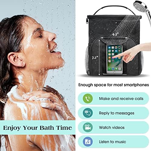 Attmu Mesh Shower Caddy Portable Dorm Room Essentials, Toiletry Tote Bag - Image 5