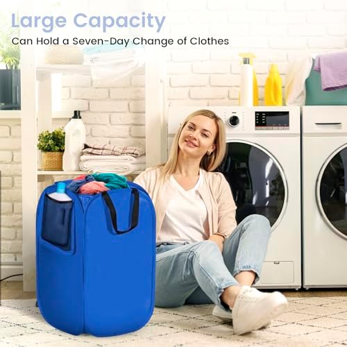 HOUSE AGAIN Upgraded Polyester Pop Up Laundry Hamper, Collapsible Laundry - Image 2