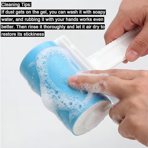 Reusable Travel Lint Roller 3 Pack, Washable Lint Roller Compact Pet Hair - Image 2