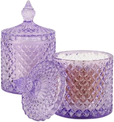rejomiik 2 Pack Qtip Holder Apothecary Jars by rejomiik