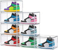 HIYOHIYO 8 Pack Clear Shoe Box Organizer, Large Capacity Fit US Size 14 by HIYOHIYO