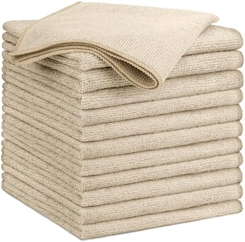 GLIMGLINT Microfiber Cleaning Cloth, 12 Pack Towels by Unknown