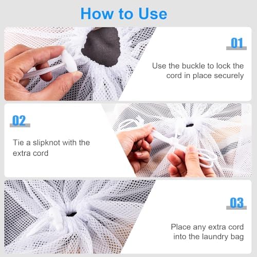 2 Pack Large Mesh Laundry Bags - Image 5