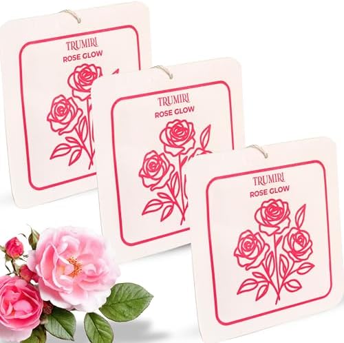 Rose Glow - Scented Sachets for Drawer and Closet Freshener - Pack of 3 - Home by TRUMIRI