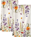 Miss Adola Flour Sack Kitchen Towels Set of 2, Wildflower by MissAdola