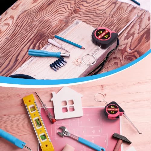 Kanayu 50 Pcs Mini Tape Measure Keychains 3 ft Small Retractable Measuring Tape - Image 5