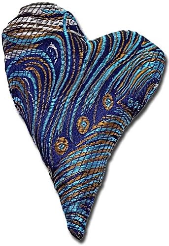 6" Handmade Satin Essence Heart Sachet Pillow – Flaxseed Fill, Lavender Scented by CandiAndi