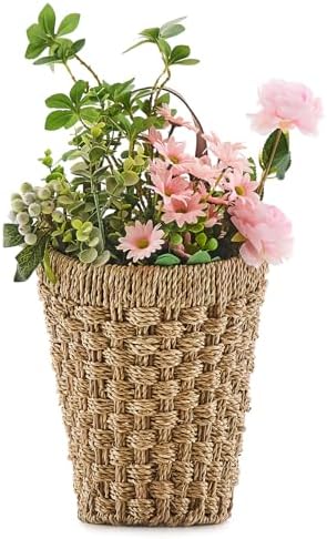 Handwoven Seagrass Boho Front Door Basket by LGENHOOMHandwovenNaturalWaterHyacinthBasket