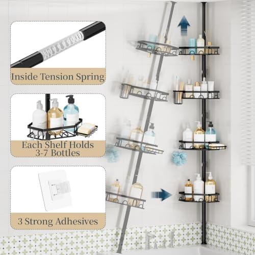 Consumest Shower Caddy Tension Pole - Image 5