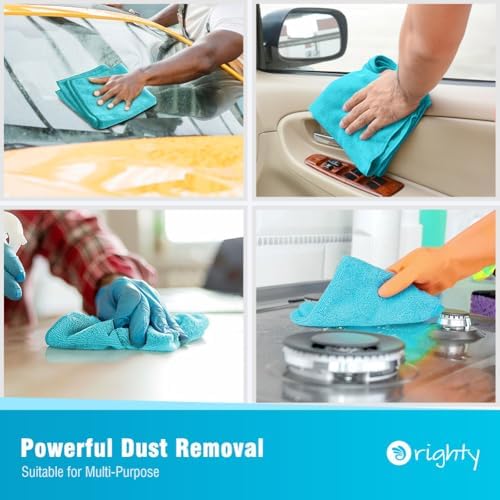 Orighty Microfiber Cleaning Cloth, Cleaning Rags, 12 Pack, 12x11 in - Image 4