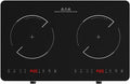 Double Induction Cooktop, 2 Burner Induction Burner 20 Temperature & Power Levels Portable Electric Stove Countertop Burners, Knob Control, Child Safety Lock & 4H Timer, Auto Shut-Off