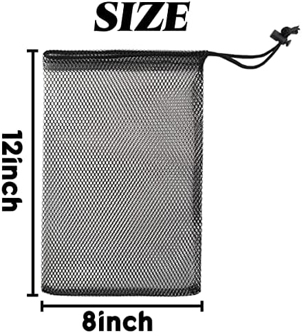 GXXMEI 10PCS 8X12inch Nylon Mesh Drawstring Bags - Image 2