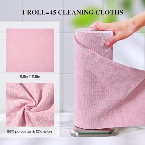 Microfiber Cleaning Cloth Roll 45 Pack, Tear Away - Image 5