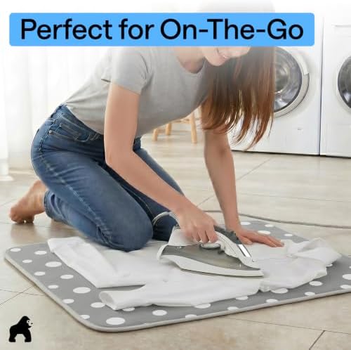 GORILLA GRIP Portable Cushioned Ironing Mat, Polka Dots - Image 6