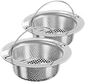 MR.SIGA Kitchen Sink Strainer, Stainless Steel Sink Drain Strainer, 2 Pack by MRSIGA