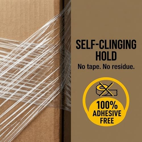 BOX USA Stretch Wrap Extra Wide Stretch Film Roll - 20 in Wide & 1000 ft long - Image 5