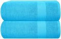 GLAMBURG Premium Cotton Oversized 2 Pack Bath Sheet 35x70-100% Pure Cotton by GLAMBURG