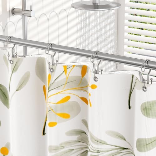 Bathway Matte Nickel Shower Curtain Hooks Ring, Rust Proof Metal Shower Hooks - Image 5