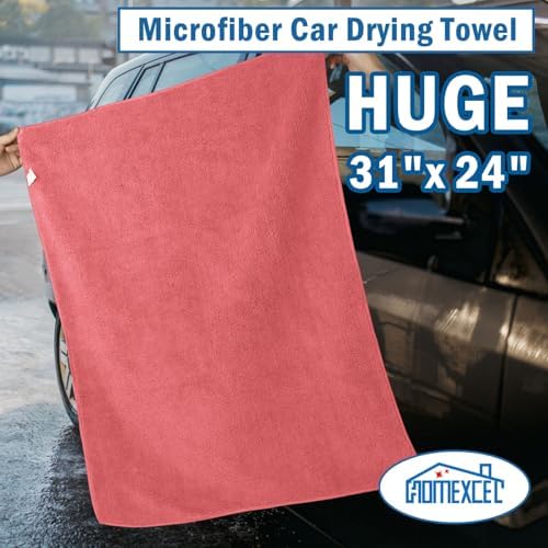 HOMEXCEL Professional Large Microfiber Car Drying Towels 2 Pack - Image 3