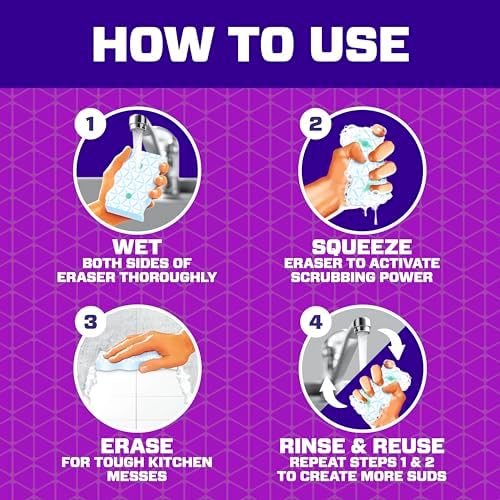 Mr. Clean Magic Eraser Sponge, All Purpose Cleaner, Cleaning Scrubber, Shower - Image 7