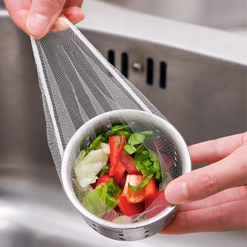 300 PCS Disposable Kitchen Sink Drain Strainer Mesh Bag, Anti-Clogging Mesh by Unknown