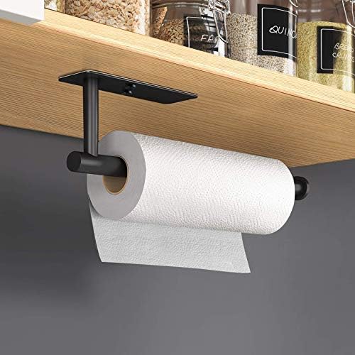 VAEHOLD Self Adhesive Paper Towel Holder Under Cabinet Mount, Wall Mount Paper - Image 4