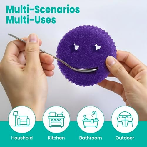 Scrub Sponge Dish Scrubbers, Temperature Controlled Non-Scratch Sponges Pad - Image 6