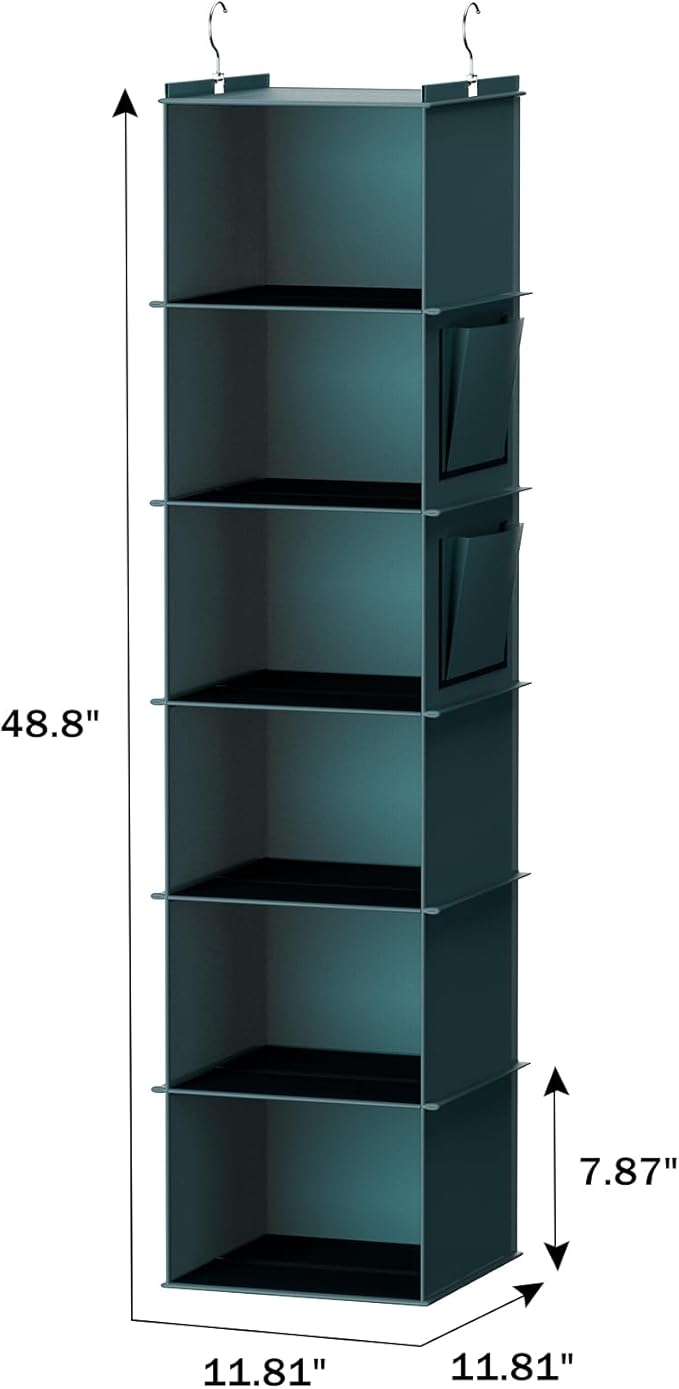 YOUDENOVA Hanging Closet Organizer and Storage, Clothes Organizer - Image 3