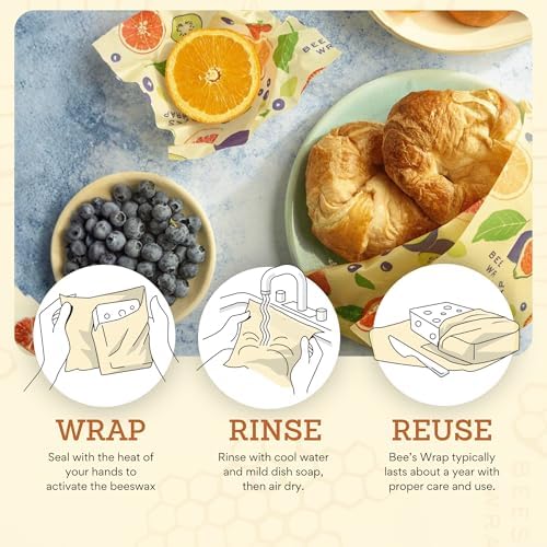 Bee's Wrap Beeswax Food Wraps, 3 Pack Assorted - Image 6