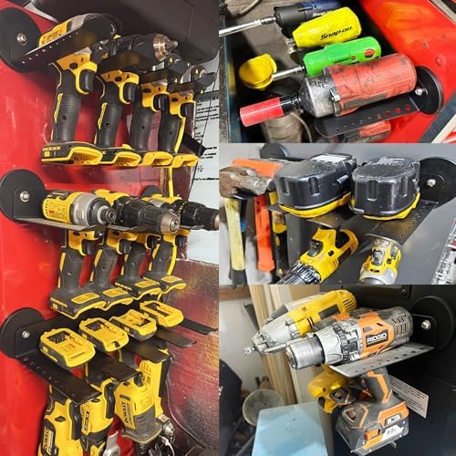 ULIBERMAGNET Power Tool Organizer, 3 Slot Utility Storage Rack Shelf - Image 4
