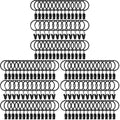120 Pack Curtain Rings with Clips, Drapery Clips with Rings, Drapes Rings 1.26 by AMZSEVEN