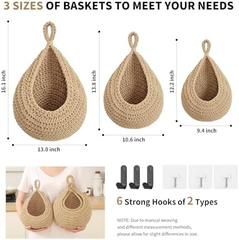 Boho Wall Hanging Fruit Baskets - Image 4