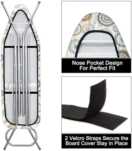 Ironing Board Cover 15"x54", Standard Size Replacement Iron Board Covers - Image 3