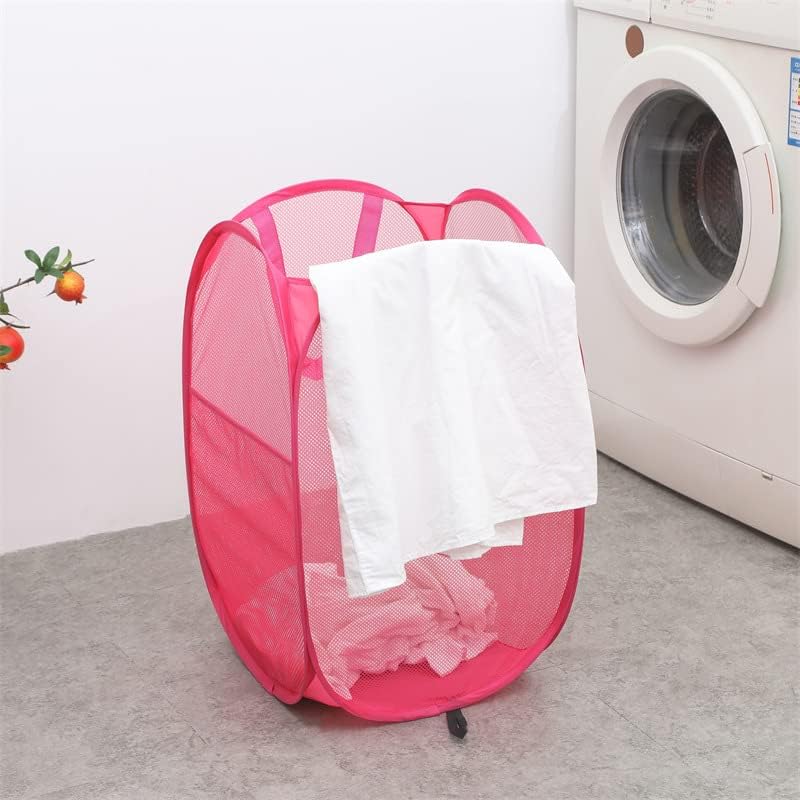4Pcs Pop Up Laundry Hamper, 3 Black + 1 Pink - Image 3