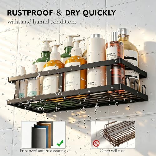 Youvip Black Shower Caddy, 6 Pack - Image 4