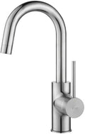 KRAUS Spot Free Oletto Single Handle Kitchen Bar Faucet in All-Brite Stainless by Unknown